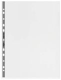Rexel Nyrex Premium A4 Geponste zak met grijze rug, helder Pack van 50, 2001018