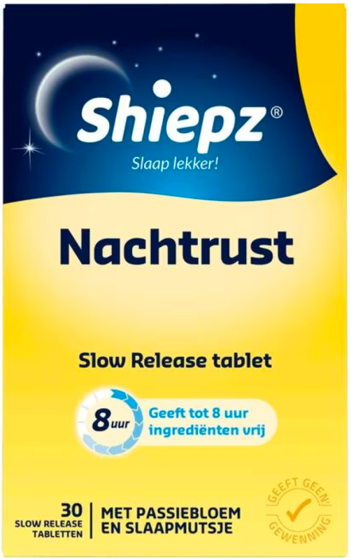 Shiepz Nachtrust 8 uur - 30 tabletten
