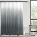 Creative Home Ideas Donkergrijs wit ombre 14-delig douchegordijn, haken en voering badkamerset