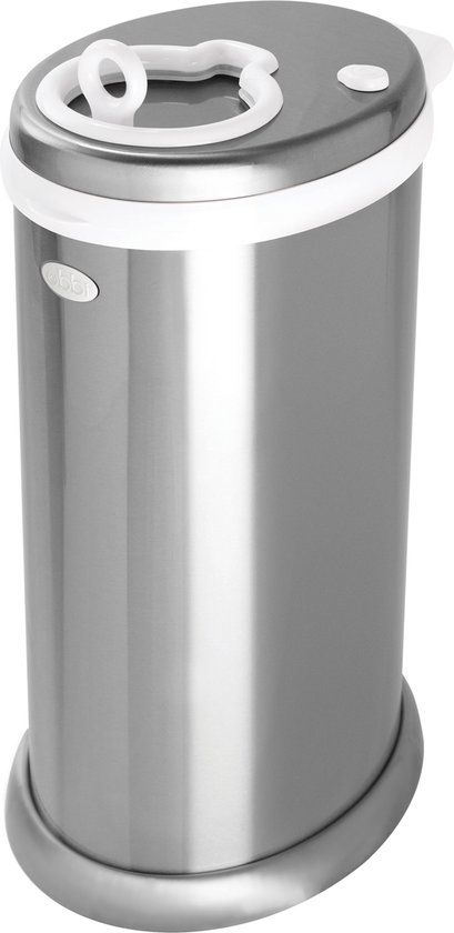 Ubbi Luieremmer Zilver - RVS - 45L - Geschikt voor wasbare luiers
