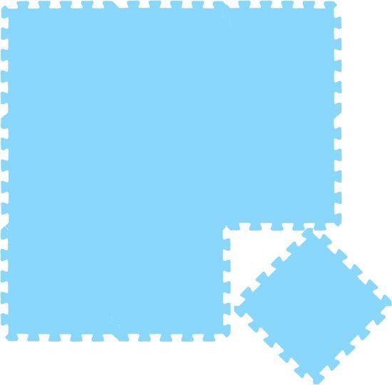 LittleTom Puzzelmat - 9 delig - Blauw - 30x30 cm - Foam
