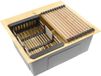 Rea - Stalen Spoelbak Met Accessoireset 3-delig Leo 50 Brush Gold Beige accessoires
