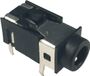 Cliff FC68129 Jackplug 3.5 mm Bus, montage horizontal Nombre de pôles: 4 Stéréo Noir 1 pièce(s)