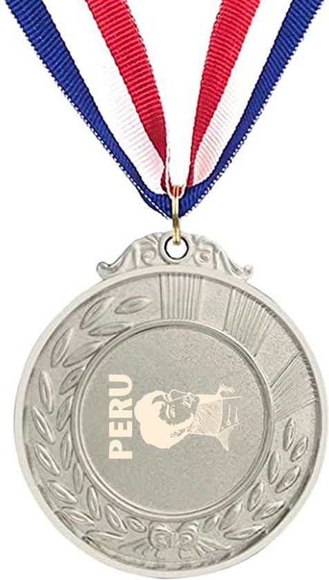 Akyol - Peru Medaille Zilverkleuring - Piloot - Toeristen - Peru Cadeau - Metaal - Zilver