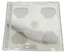Jewelcase Professionnelle - Double Housse Transparente - Pochette de Rangement CD/DVD - 2 Disques - Conception Robuste - Emplacement pour Insert
