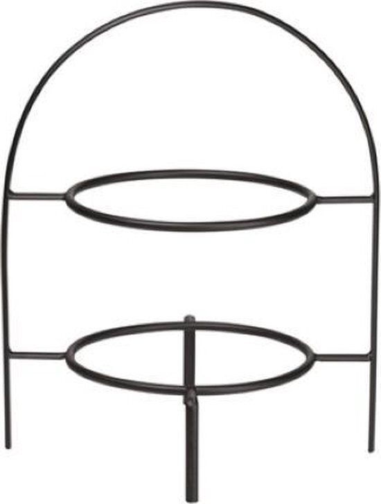 ASA A table etagere H28cm voor borden D21cm zwarte lijn