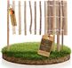 BOOGARDI Mini clôture de jardin en bois · Bordure de parterre 35cm de haut x 300cm de long (espacement des lattes 3-4cm) · Clôture en lattes en 6 tailles Bordure de parterre clôture à planter
