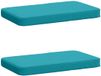 vidaXL - 2-delige - Coussin de banquette - VUGHT - 2 - pièces - 100% - Polyester - Turquoise