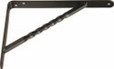 AMIG Plankdrager/steun/beugel Spiraal - metaal - zwart - H200 x B150 mm - Tot 225 kg