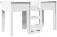 vidaXL Stapelbed voor kinderen, wit, 75 x 190 cm, bewerkt hout