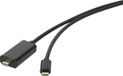 Renkforce TV, monitor Aansluitkabel [1x USB-C stekker - 1x Mini-DisplayPort stekker] 1.80 m Zwart