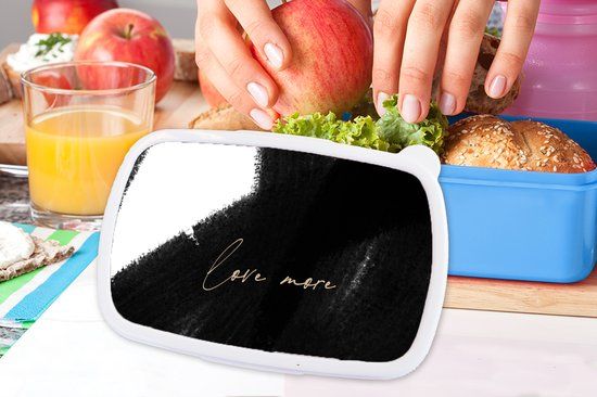 MuchoWow Broodtrommel Blauw - Lunchbox - 18x12x6 cm - BPA-vrij - Luchtdicht - Kunststof