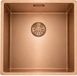 Pure.Sink Comfort PVD Rosé Koper spoelbak 40x40 cm 10mm radius onderbouw, vlakbouw en opbouw PCM4040-62
