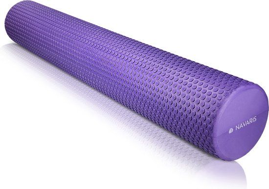 Navaris EVA Foam Roller - 90cm - Paars