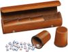 Philos Dobbelbeker Kunstleer Bruin (set 5 stuks)