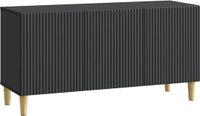 vidaXL TV-kast 99 x 34,5 x 50 cm zwart bewerkt hout