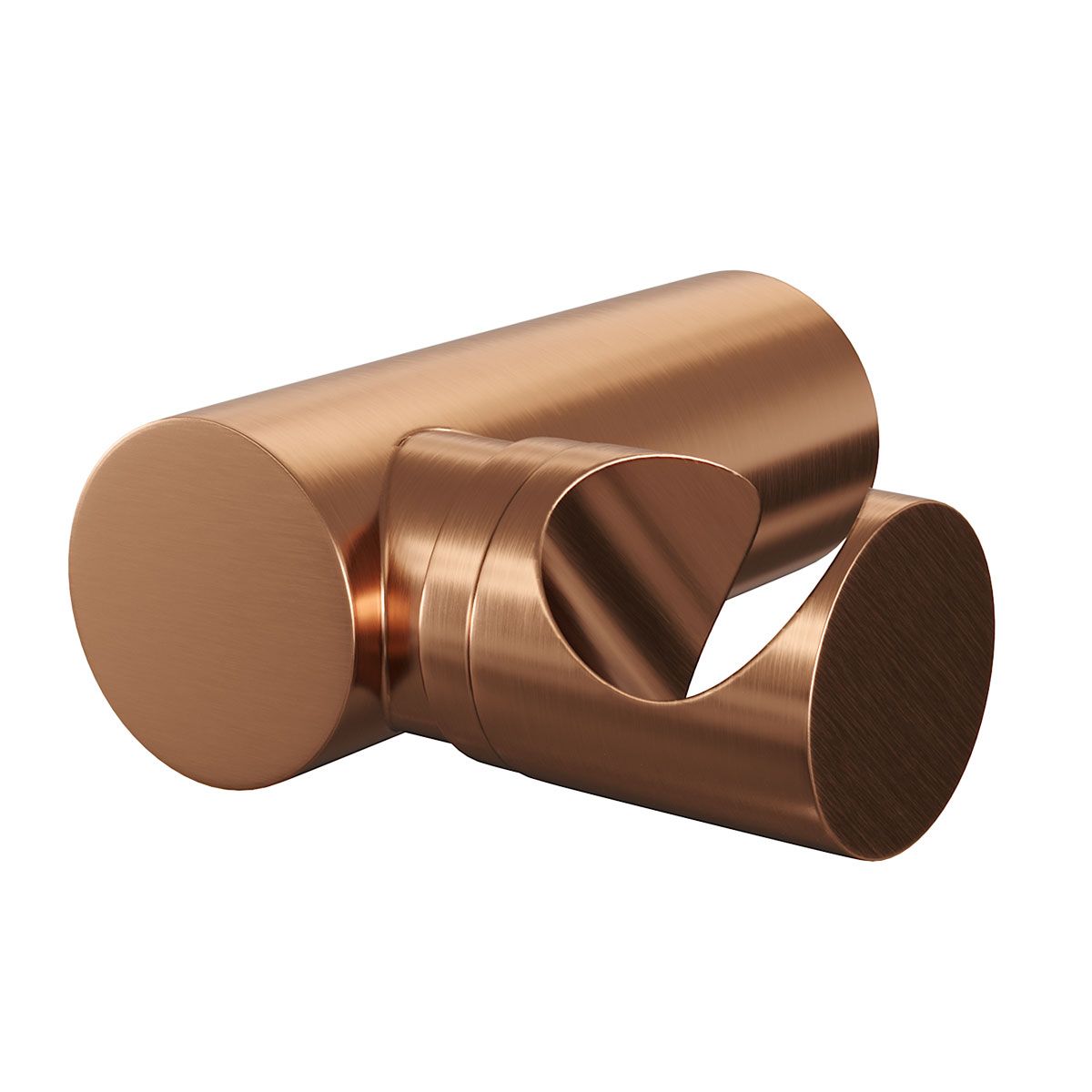 Brauer Douchekophouder Copper Edition Rond Geborsteld Koper PVD