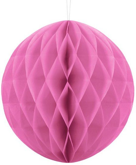 Honeycomb bal party roze Ø 30 cm.