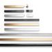 Viefe Poignée de meuble FLAPP en aluminium, aspect inox - 32 mm