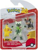 Jazwares Pokémon Battle Figure 3 Pack - Litleo, Pikachu & Floragato