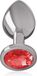 INTENSE ANAL TOYS Intense - Anal Plug Metal Red Size L
