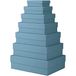 Rössler Boxline geschenkdozen set van 7 met deksel Denim