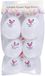 Home & Styling Vulbare hobby kunststof paaseieren - 8 cm - 6x stuks - witte kip