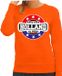 Bellatio Decorations Have fear Holland is here sweater met sterren embleem in de kleuren van de Nederlandse vlag - oranje - dames - Holland supporter / Nederlands elftal fan trui / EK / WK / kleding M