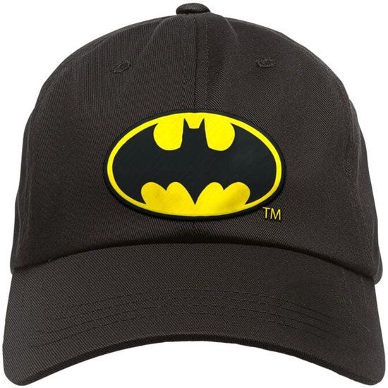 Batman Kids-Fanshop Batman Metal-Kids - Batman-Logo Unisex Cap - Zwart - L