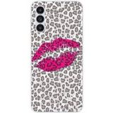 Samsung Bedrukt siliconen hoesje compatibel met Samsung Galaxy A14 5G, Samsung Galaxy A14 4G baiser leopard