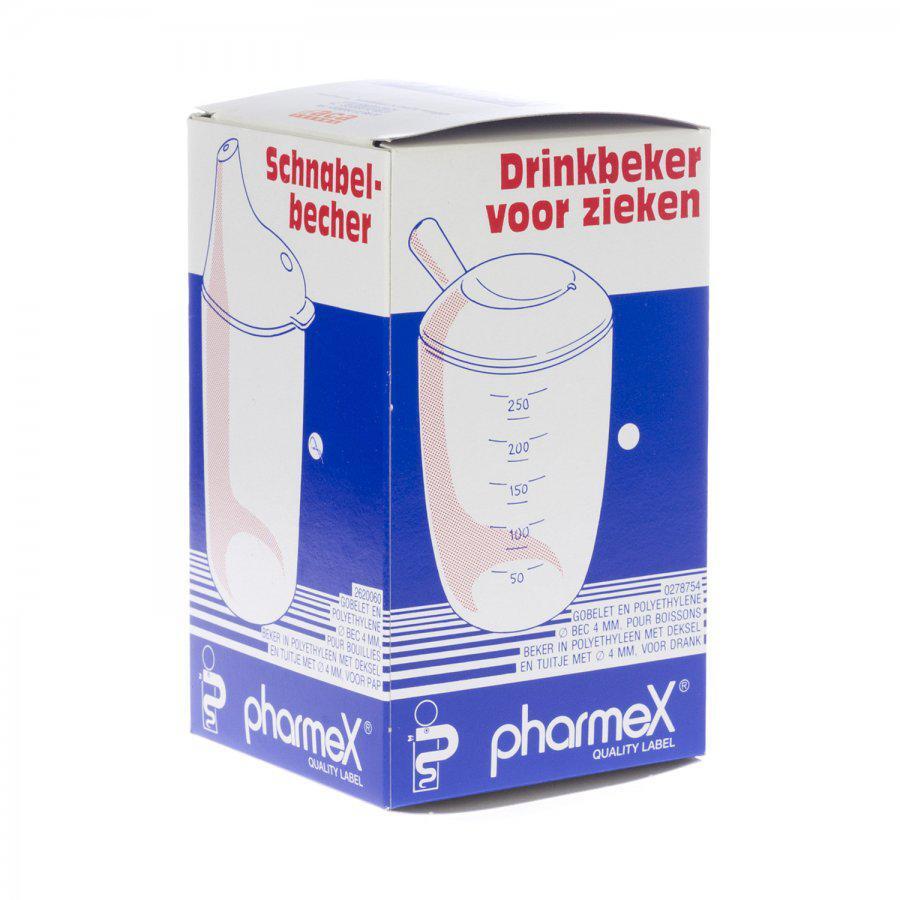 Pharmex drinkbeker plastiek smalle opening 1 stuks