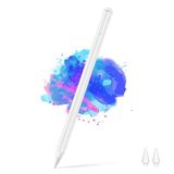 YLSCI Stylus pen voor iPad met Palm Rejection Active Pencil compatibel met (2018-2021) iPad Pro/iPad/iPad Mini/iPad Air, E08 (wit)