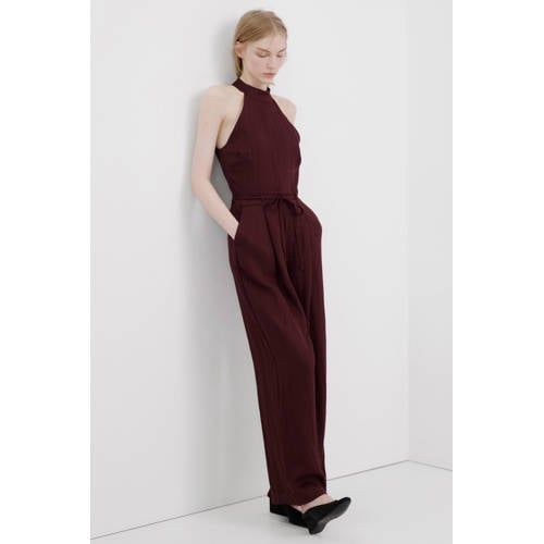Mango jumpsuit donkerrood