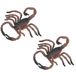 Merkloos Plastic dieren schorpioenen 8 cm - Set van 3x stuks