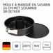 Dr. Oetker Springvorm Tradition 26 cm Zwart Staal Rond