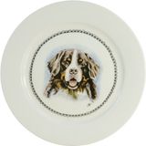 Boerenwinkel Ontbijtbord - Aardewerk - Wit Hond - Rond - Ø21 cm