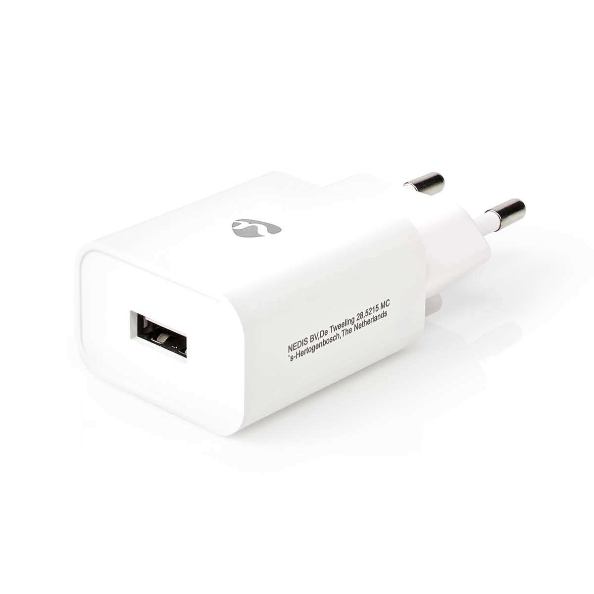 Nedis WCHAU242AWT - USB-A Oplader - 12W - Wit