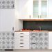 Ambiance Sticker Zelfklevende tegelmuurstickers voor keuken en badkamer - 60 cementtegelstickers voor meubels van Garsea - 60 stickers 15x15cm