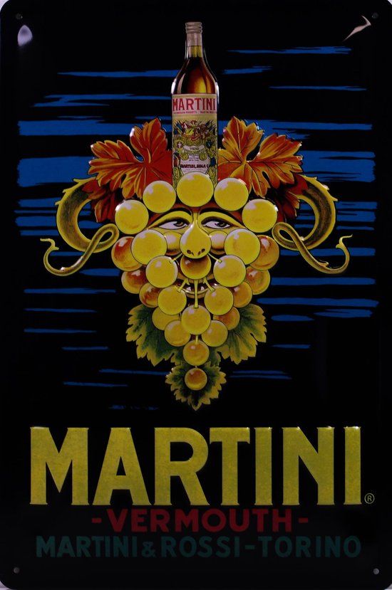 Nostalgic Art Merchandising Wandbord - Martini Vermouth - 20x30cm