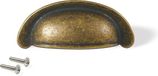 Emuca Poignées de meuble, entraxe 64 mm, Zamak, Bronze