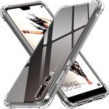 Techsuit Shockproof Silicone Back Cover hoesje voor Huawei P20 Pro - Transparant