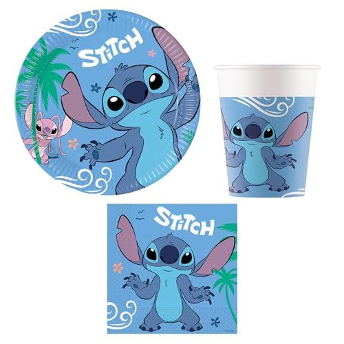 Procos - Partyset Stitch and Angel - 52-delig - Feestservies