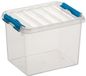 Sunware Q-line boîte de rangement 3L transparent bleu - 20 x 15 x 14,3 cm