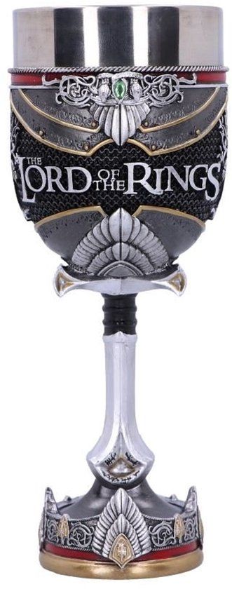 Nemesis Now Lord of The Rings Aragorn Beker - 19,5cm - Zilver
