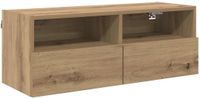 vidaXL Meuble TV 80 x 30 x 30 cm Artisan Chêne Bois d'ingénierie