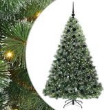 vidaXL Kunstkerstboom met 300 LED, standaard, groen, 180 cm, PE en PVC