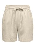 JDY Jacqueline de Yong Broek Jdysay Hw Linen String Shorts Wvn N 15321518 Oatmeal/melange Dames Maat - M
