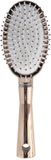 Gerimport Haarborstel ovaal - goud - kunststof/rubber - 27 cm - anti-klit