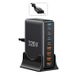 Essager Chargeur de bureau GaN 320W - 4x ports USB-A et 4x ports Type-C, prise UE - Noir