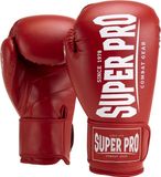 Super Pro Combat Gear Champ (kick)bokshandschoenen Rood/Wit 10oz